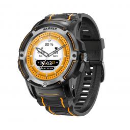 Reloj smartwatch hammer watch plus black amoled -  1.35pulgadas -  gps -  ip68 - negro