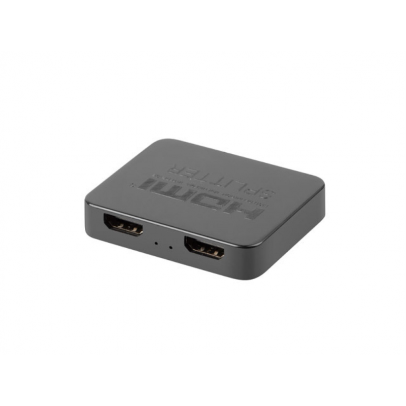 Splitter video lanberg hdmi a 2 x hdmi 4k + micro usb negro