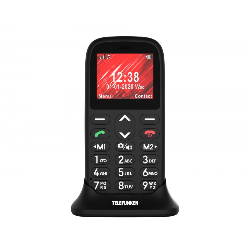 Telefono movil telefunken s410 senior phone - 1.77pulgadas - negro