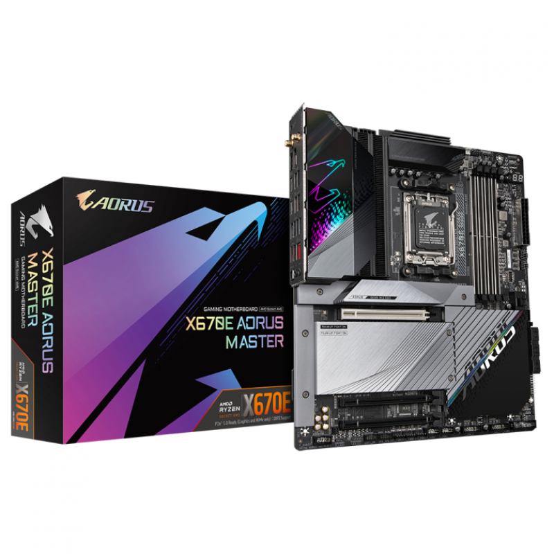 Placa base gigabyte x670e aorus master am5 atx 4xddr5