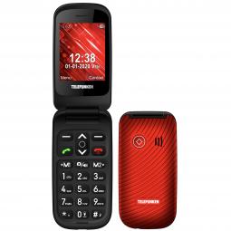 Telefono movil telefunken s440 senior phone - 2.4pulgadas - rojo