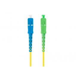 Latiguillo fibra optica sc - apc a sc - upc lanberg 3m mono simplex g657a1 lszh amarillo