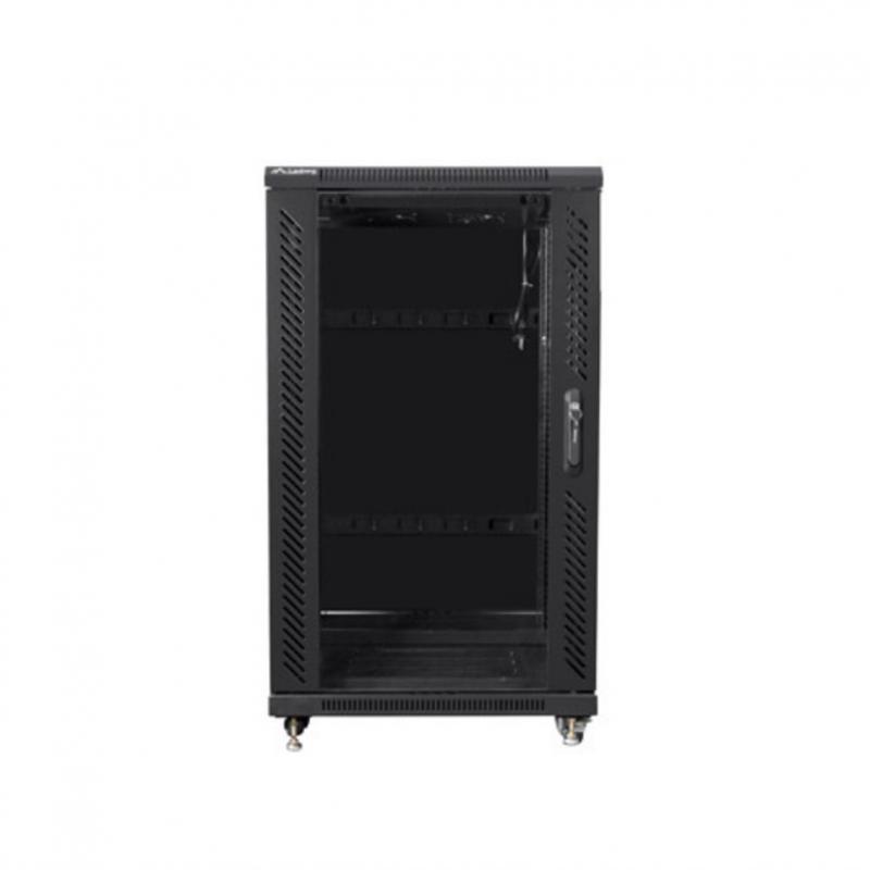 Armario lanberg rack 19pulgadas 22u 600x800 flat pack black negro