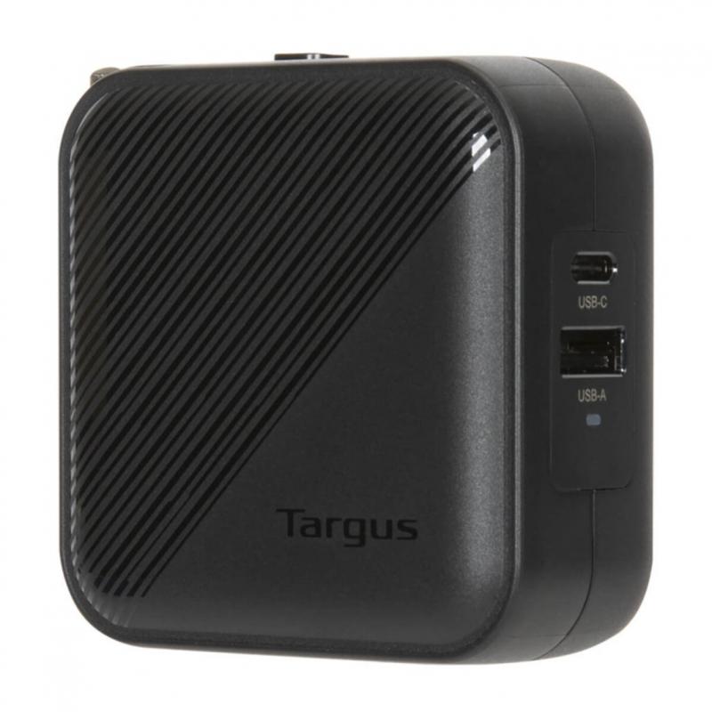 Cargador adaptador targus gan charger 65w usb tipo c negro