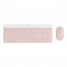 Teclado + mouse logitech mk470 wireless inalambrico rosado