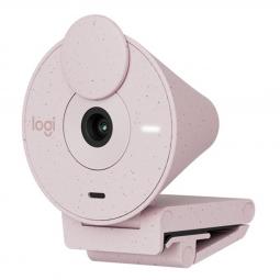 Webcam logitech brio 300 rosado full hd -  usb tipo c