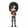 Figura banpresto q posket ataque a los titanes mikasa ackerman 14cm