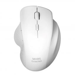 Mouse raton mars gaming mmwergo optico wireless inalambrico 6 botones 3200ppp blanco