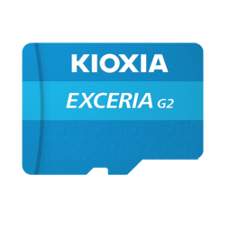 Micro sd kioxia 64gb exceria g2 w - adaptor