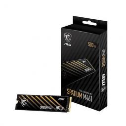 Disco duro interno solido ssd msi spatium m461 500gb m2 nvme pcie4x4