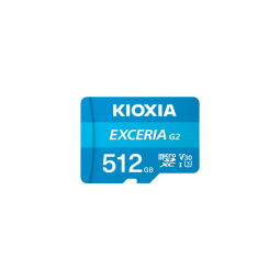 Micro sd kioxia 512gb exceria g2 w - adaptor