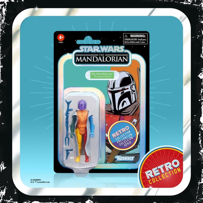 Figura hasbro star wars reto prototype series -  the mandalorian (modelo aleatorio)