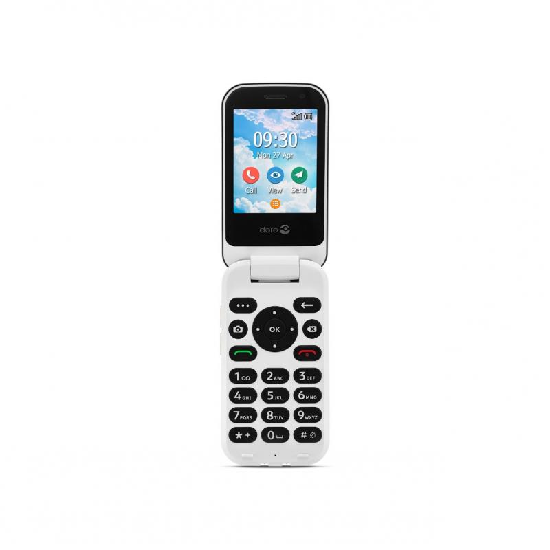 Telefono movil doro 7080 graphite - white - 2.8pulgadas -  4g - clam - grafito y blanco