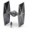 Figura star wars nave 8cm tie fighter gris y figura