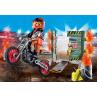 Playmobil starter pack stuntshow moto con pared de fuego
