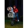 Figura neca  e.t. el extraterre elliott y e.t. en bicicleta 40 aniversario 13 cm