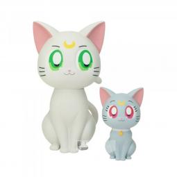 Figura banpresto pretty guardian sailor moon cosmos sofvimates artemis & diana 15cm