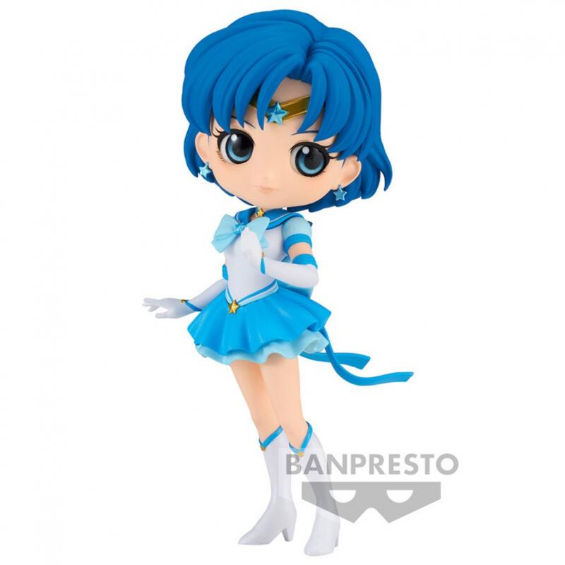 Figura banpresto q posket sailor moon cosmos sailor mercury ami mizuno ver.b 14cm