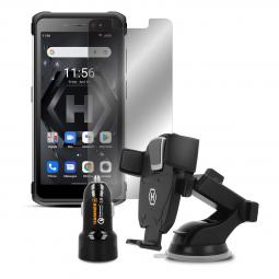 Pack telefono movil smartphone rugerizado hammer iron 4 extreme pack lte black silver 5.5pulgadas -  32gb rom -  4gb ram -  13 +