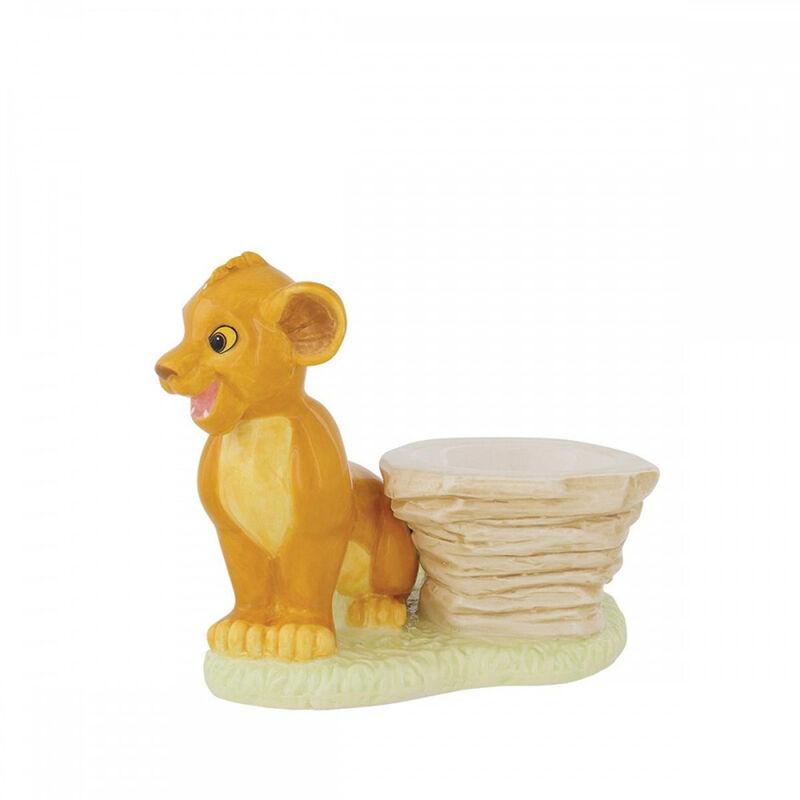 Figura decorativa enesco disney el rey leon simba huevera