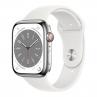 Reloj smartwatch apple watch series 8 gps + cellular 45mm silver ip6x -  retina