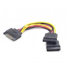 Cable sata gembird cc - satam2f - 01 macho - hembra -  2 puertos hembra -   0.15m - Imagen 1