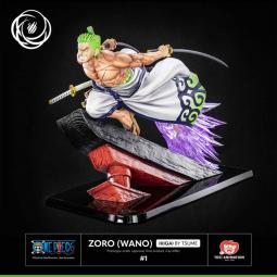 Figura tsume arts one piece wano zoro estatua resine escala 1 - 6 ikigai