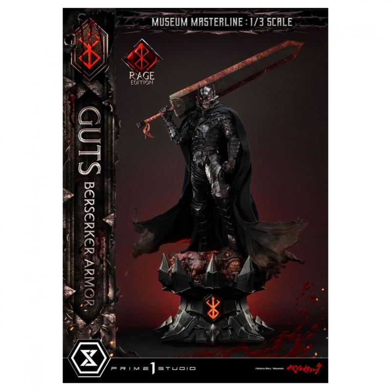 Figura prime 1 studio berserk estatua museum masterline 1 - 3 guts armor rage edition 121 cm