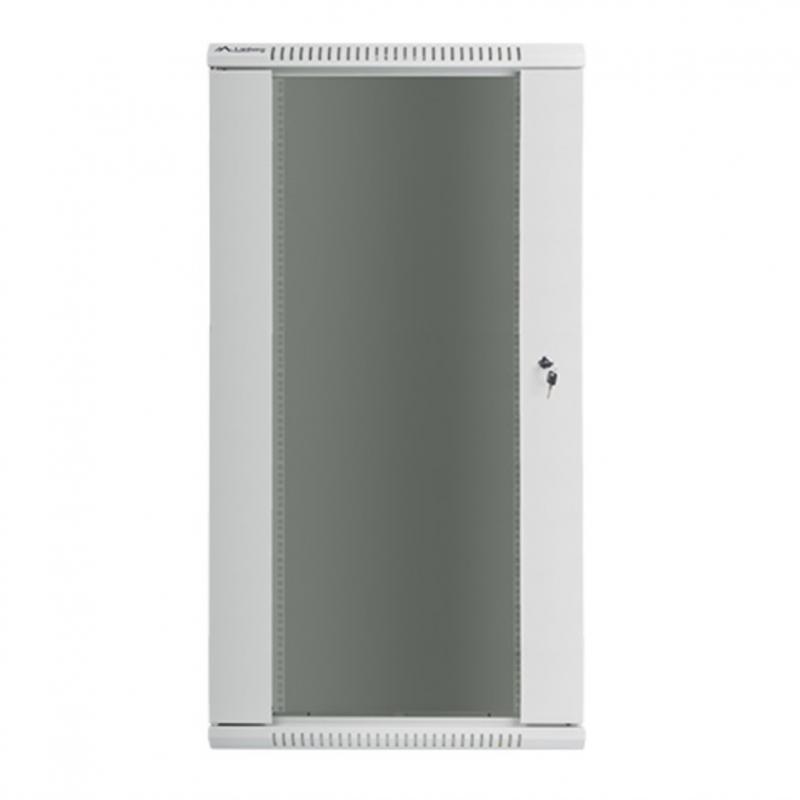 Armario rack lanberg 19pulgadas 27u 600x450 cabinet wall - mount (flat pack) gris v2