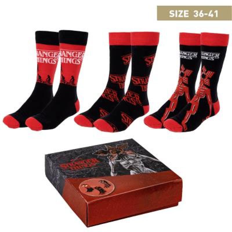 Pack calcetines 3 piezas stranger things talla 36 -  41