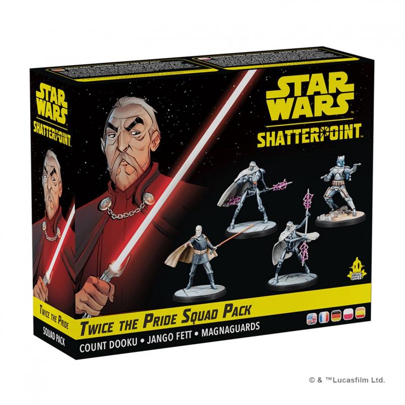 Juego de mesa star wars shatterpoint twice the pride count dooku squad pack