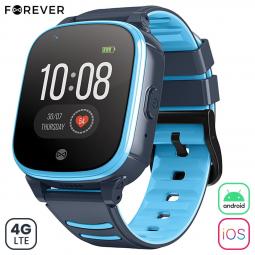 Reloj smartwatch forever look me kw - 500 4g color azul