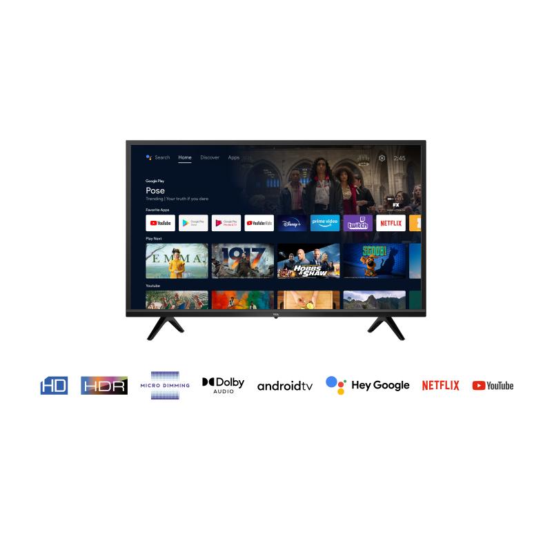 Tv tcl 32pulgadas led hd ready -  32s5200 -  android tv