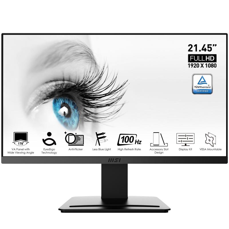 Monitor led 22.3pulgadas msi mp223 va - fhd - hdmi - vga - 100hz - 1ms