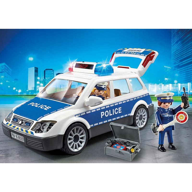 Playmobil policia coche de policia con luces y sonido - Imagen 1