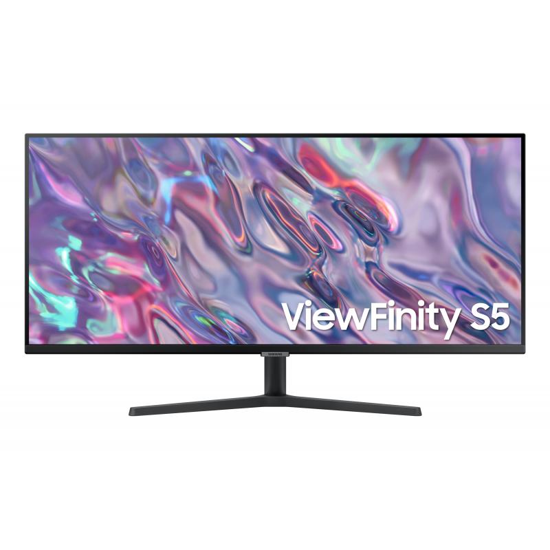 Monitor led 34pulgadas samsung viewfinity s5 ls34c500gauxen va - uwqhd - dp - hdmi - 100hz - 5ms - vesa 100 x 100