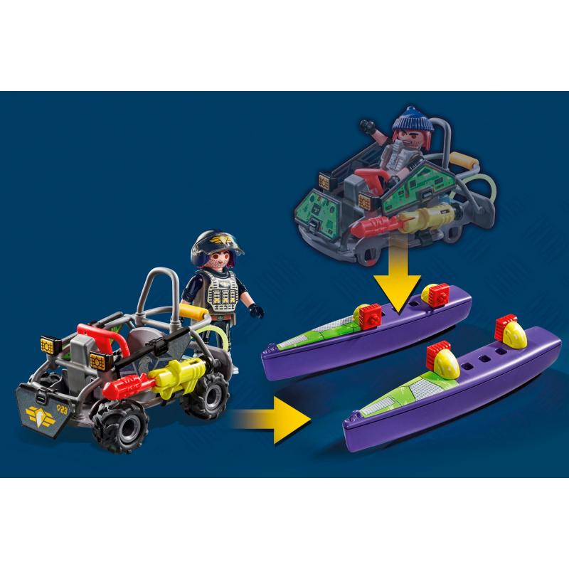 Playmobil fuerzas especiales quad multiterreno