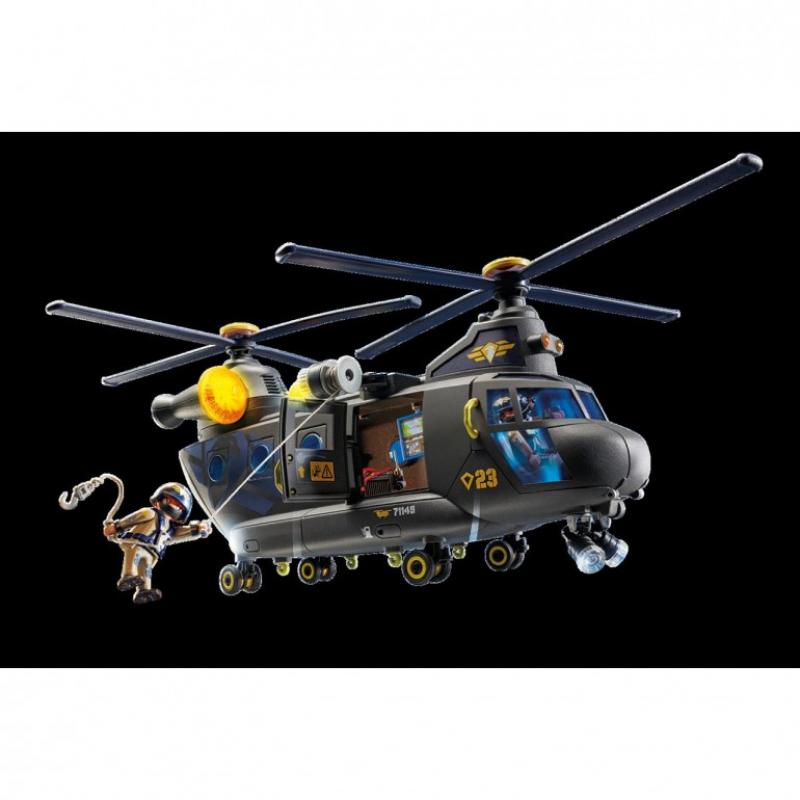 Playmobil fuerzas especiales helicóptero banana