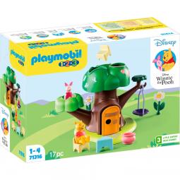 Playmobil 1.2.3 & disney winnie the pooh & piglet casa del árbol