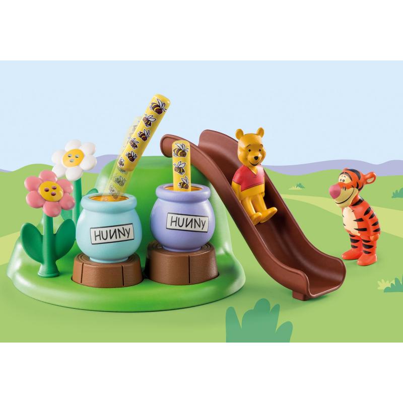 Playmobil 1.2.3 & disney winnie the pooh & tigger jardín de abejas