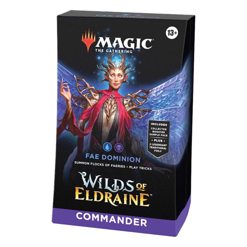 Juego de cartas magic the gatering mazos commander wilds of eldraine 4 mazos inglés