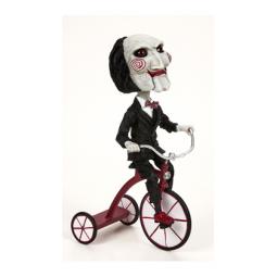 Figura neca saw head knocker puppet on tricyclesue)
