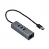 I - tec usb 3.0 hub con 3 puertos usb 3.0 y ethernet glan rj - 45