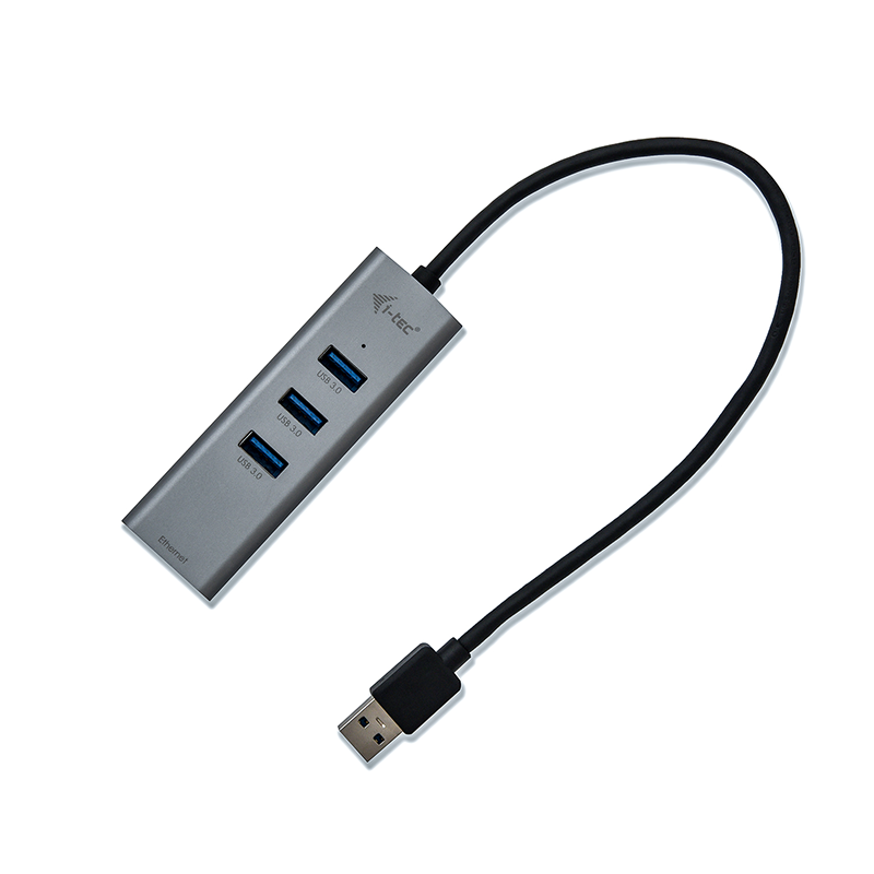 I - tec usb 3.0 hub con 3 puertos usb 3.0 y ethernet glan rj - 45