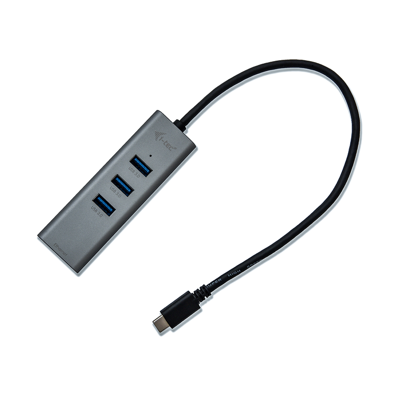 I - tec usb - c hub con 3 puertos usb 3.0 y ethernet glan rj - 45