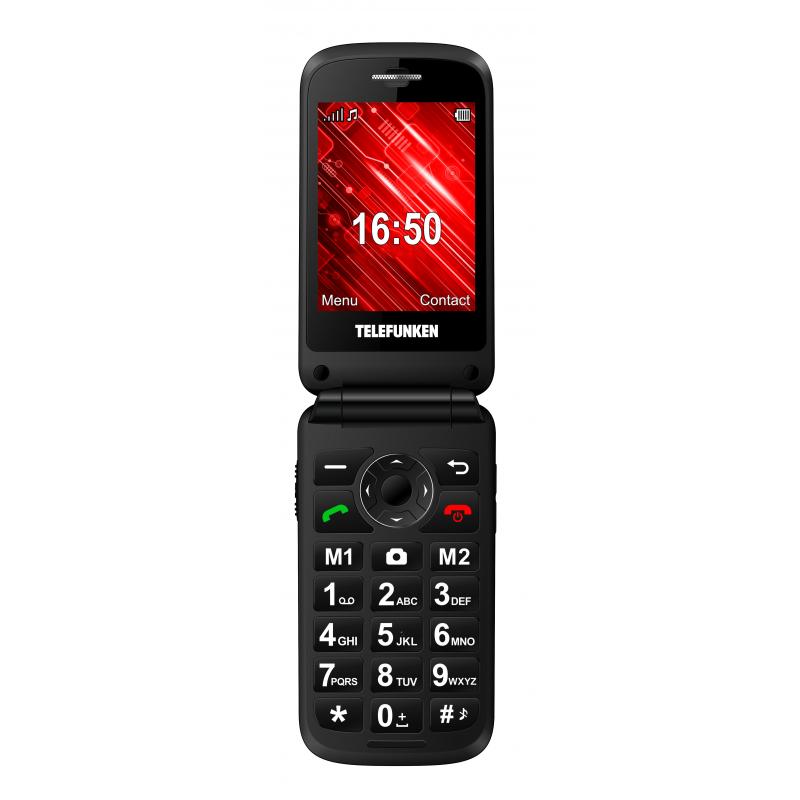Telefono movil telefunken s430 senior phone - 2.8pulgadas - rojo