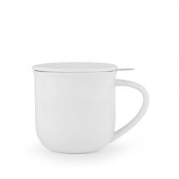 Taza te porcelana minima eva infuser mug 350ml pure white