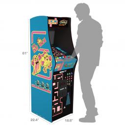 Maquina arcade arcade1up ms. pac - man vs galaga class of 81 deluxe