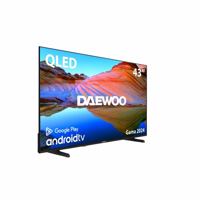 Tv daewoo 43pulgadas qled 4k uhd - 43dm62qa - android tv