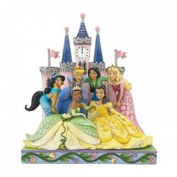Figura decorativa eneso disney princesas en castillo